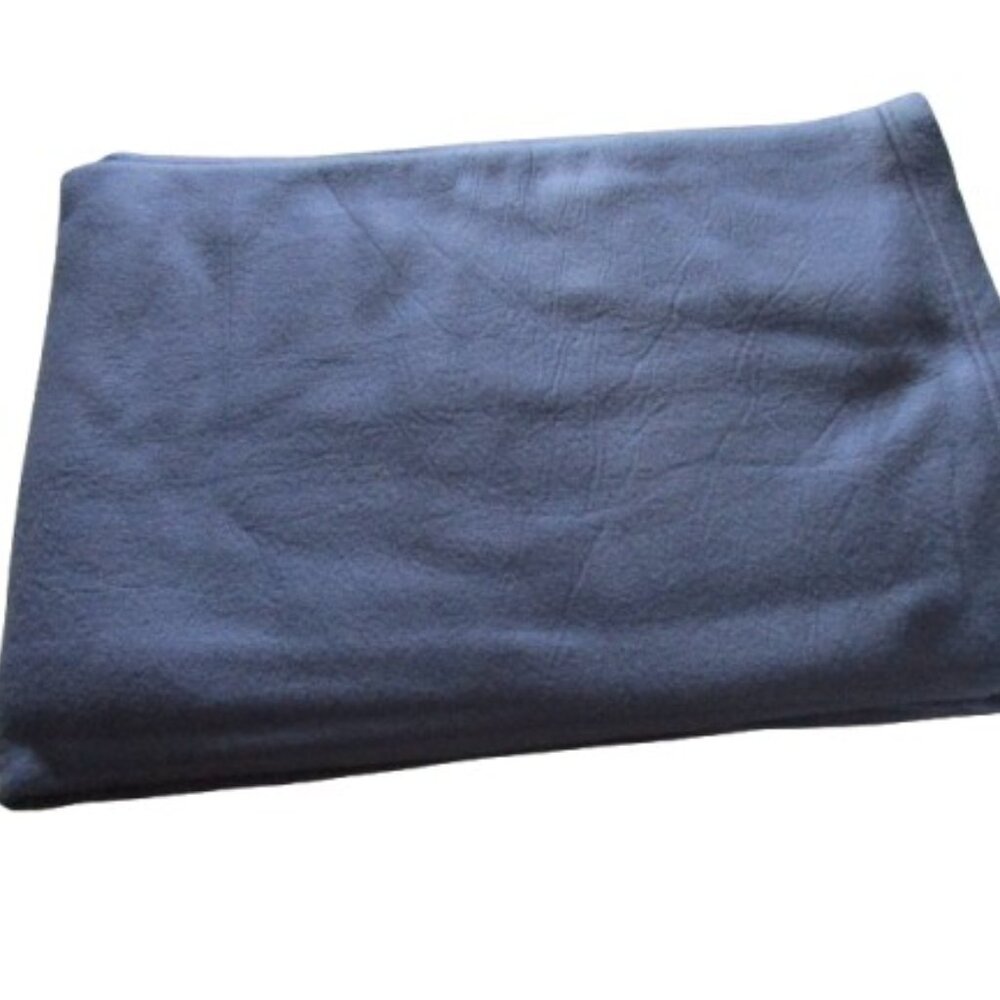 Fleece Blanket – Twin Size, Blue, 100% Polyester (RN# 98454)